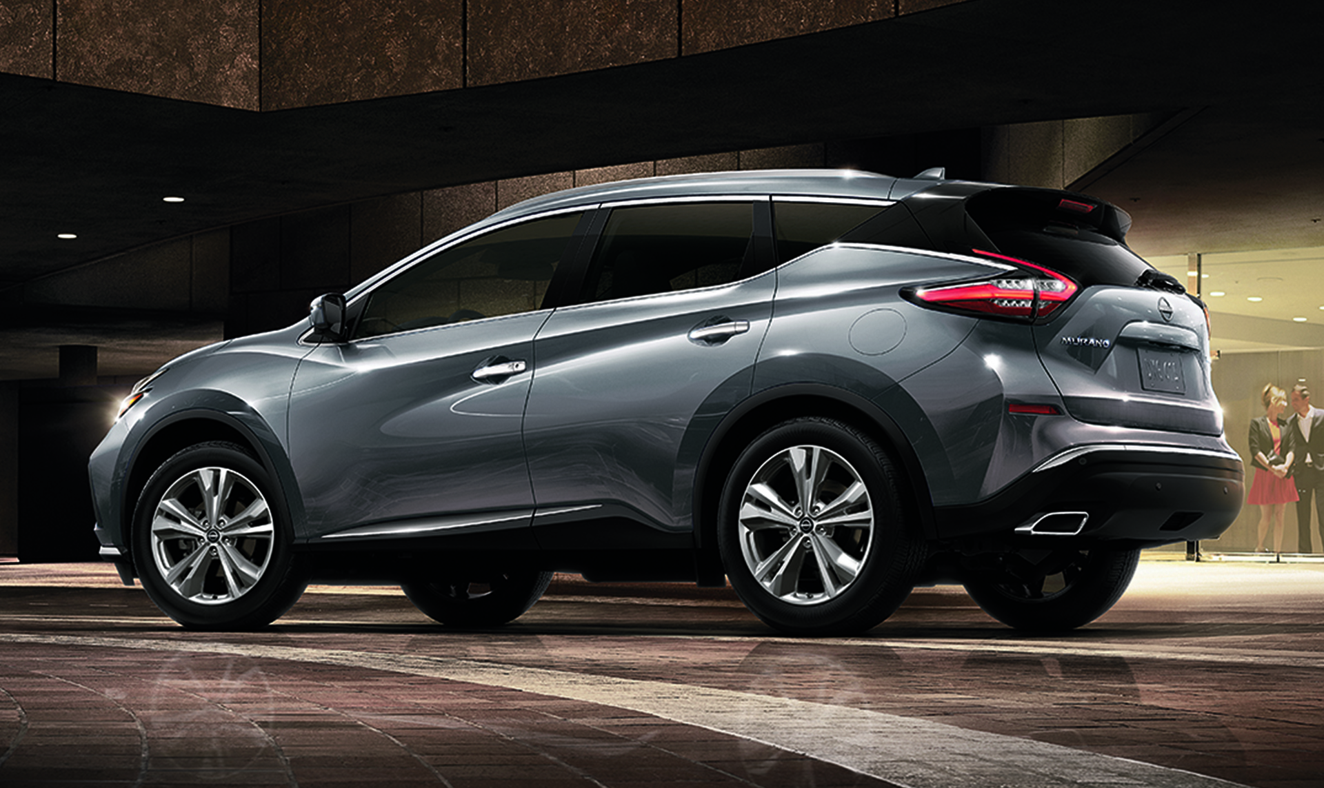 2023 nissan murano silver parked side view