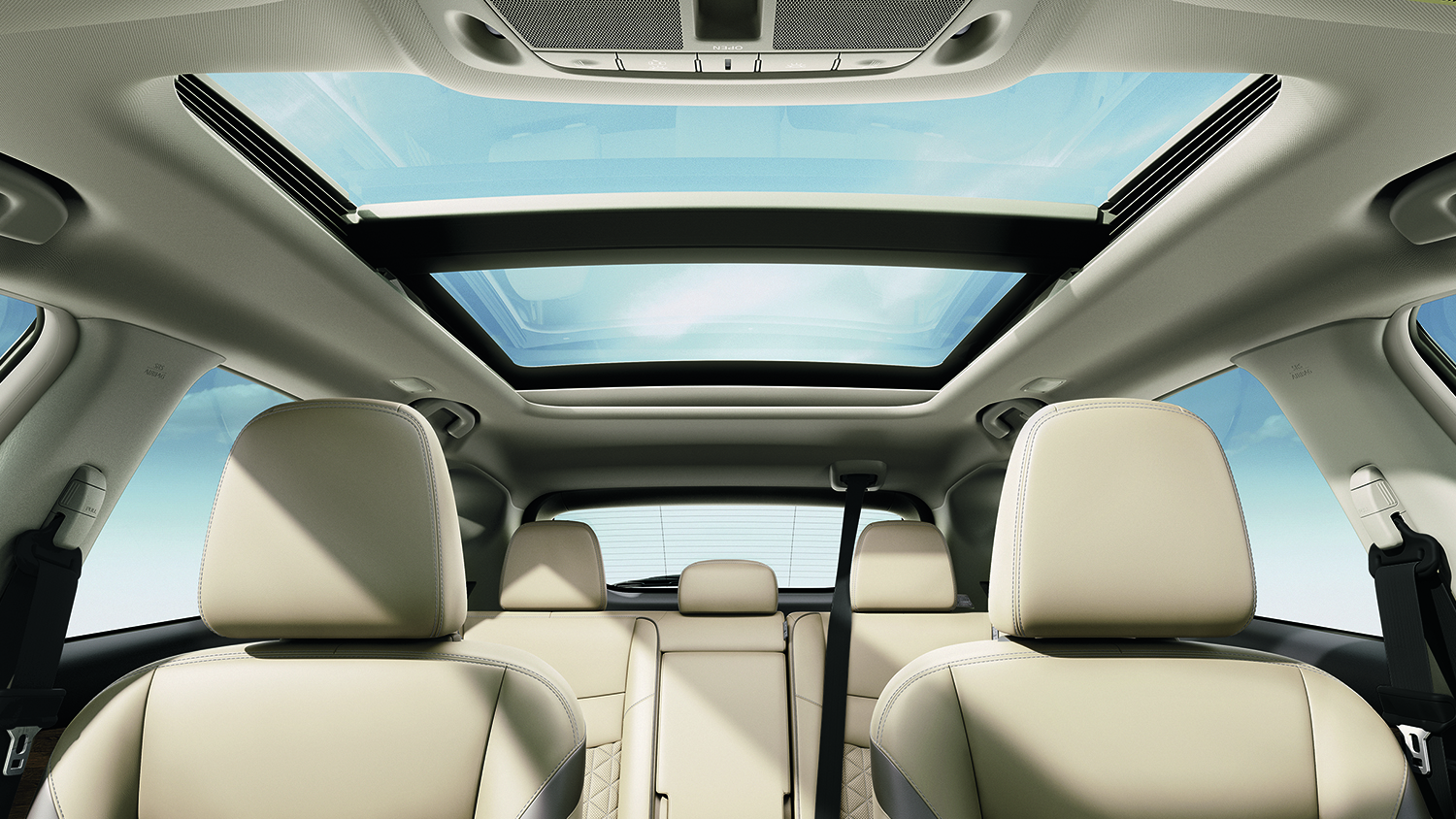 2023 nissan murano interior beige looking at sunroofs 